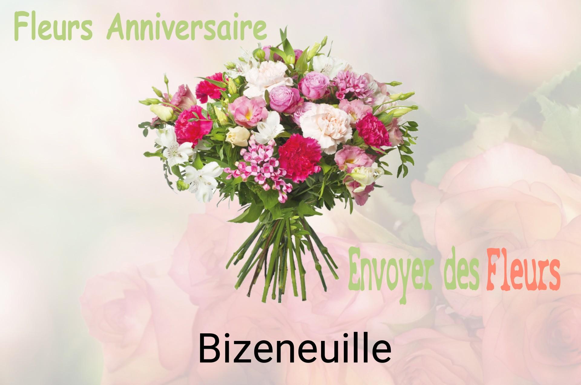 Bouquet de fleurs d’anniversaire livré à Bizeneuille